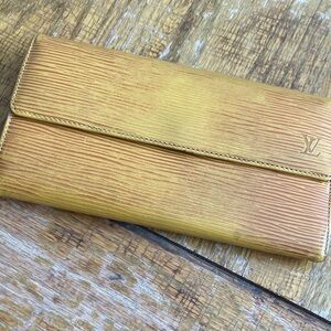 Louis Vuitton Mustard Yellow Clutch
